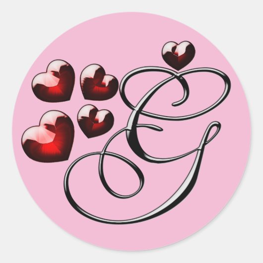 モノグラムイニシャルGシール ラウンドシール (正面)