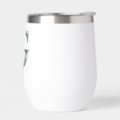 モノグラムイニシャルGブルーフローラ水色ギフト彼女 (左面)