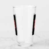 モノグラムイニシャルHビール タンブラーグラス (右)