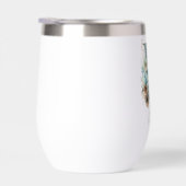 モノグラムイニシャルKブルーフローラ水色ギフト彼女 (右面)