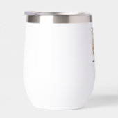 モノグラムイニシャルLブルーフローラ水色ギフト彼女 (右面)