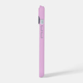 モノグラムイニシャルOライラックリトルフラワーズ iPhone 15ケース (左側面)