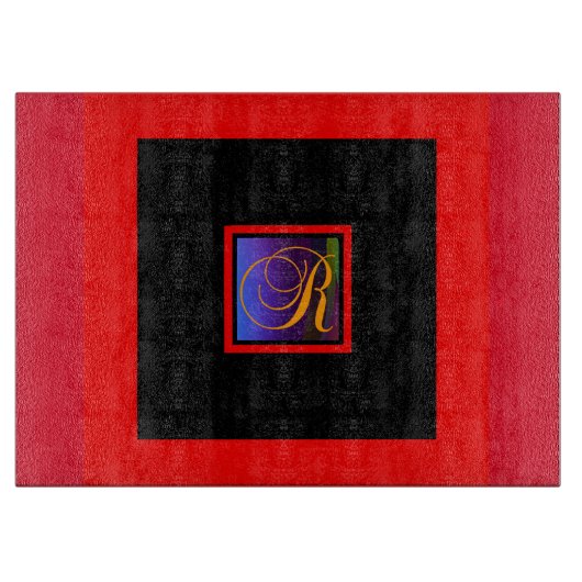 モノグラムイニシャルR カッティングボード (正面)