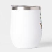 モノグラムイニシャルTブルーフローラ水色ギフト彼女 (右面)