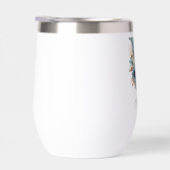 モノグラムイニシャルUブルーフローラ水色ギフト彼女 (右面)