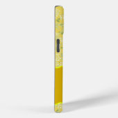 モノグラムイニシャルU黄色の小さな花 Case-Mate iPhoneケース (裏面 / 右)