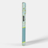 モノグラムイニシャルVアクアスモールフラワー Case-Mate iPhoneケース (裏面 / 右)