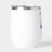 モノグラムイニシャルZブルーフローラ水色ギフト彼女 (右面)