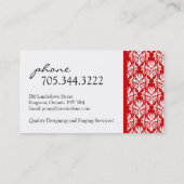 モノグラムインテリアデコレーター名刺 名刺 (裏面)