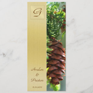 モノグラムウィンターピネコーンプログラム招待状 招待状