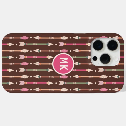 モノグラムウエスタンボホアローズデザート女性のカーボーイ Case-Mate iPhoneケース (裏面 (横))