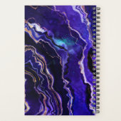 モノグラムウォーターカラーゲードパープルバラ金ゴールドゲート プランナー手帳 (裏面)