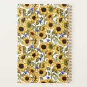 モノグラムウォーターカラーヒマワリカスタムーPersonal プランナー手帳 (裏面)