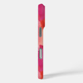 モノグラムウォーターカラーピンクオレンジ抽象芸術 Case-Mate iPhoneケース (裏面 / 右)