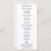 モノグラムウォーターカラーフローラ結婚式 プログラム (裏面)