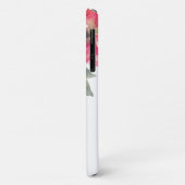 モノグラムウォーターカラーレッドポインセチア花シック Case-Mate iPhoneケース (裏面/左)