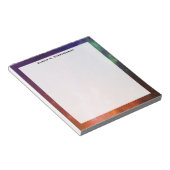 モノグラムウォーターカラー宇宙ユニバースブルースター ノートパッド (アングル)