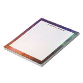 モノグラムウォーターカラー宇宙ユニバースブルースター ノートパッド (回転)