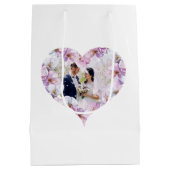 モノグラムウォーターカラー桜ギフトバッグ ミディアムペーパーバッグ (裏面)