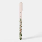 モノグラムウォーターカラー風の森グリーン iPhoneケース (右側面)
