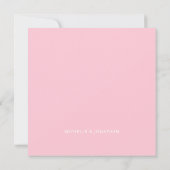 モノグラムウォーター結婚カラーグリッターサンキュー サンキューカード (裏面)