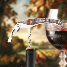 モノグラムウッドコルクスクリュボトルオープナー ソムリエナイフ