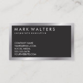 モノグラムウッドツートーン |メタル縁ど 名刺 (裏面)