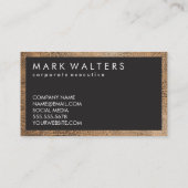 モノグラムウッドツートーン | レザートリム 名刺 (裏面)