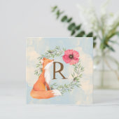 モノグラムウッドランドキツネ 招待状 (スタンド正面)