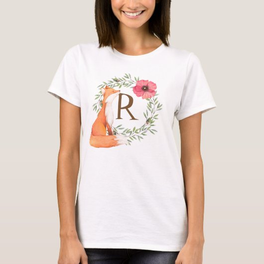 モノグラムウッドランドキツネ Tシャツ (正面)