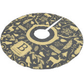 モノグラムウッドランドホリデイツリースカート ブラッシュドポリエステルツリースカート (アングル)