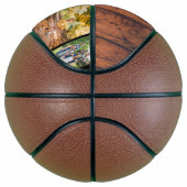モノグラムウッド5フォトコラージバスケットボール バスケットボール (右)