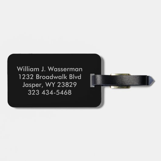 モノグラムエグゼクティブグレーレザースタイル ラゲッジタグ (裏面横)