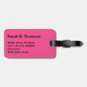 モノグラムエッフェルタワーストライプ/フランスのバラ ラゲッジタグ (裏面横)