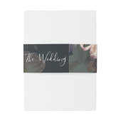 モノグラムエメラルドアンティークビンテージウェディング 招待状ベリーバンド (裏面例)