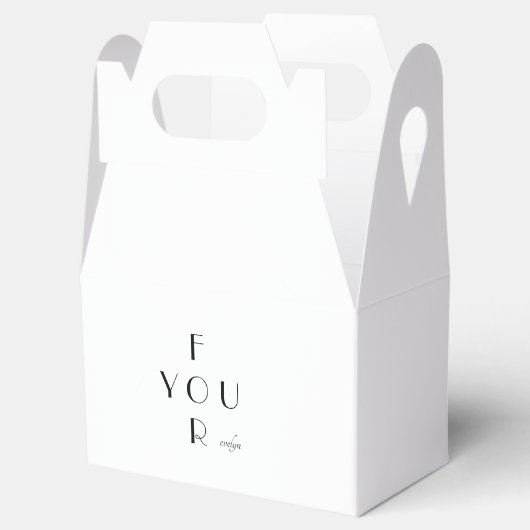 モノグラムエレガントのパーソナライズされた好意ボックス フェイバーボックス (オープン)