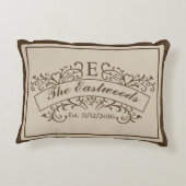 モノグラムエレガントアクセント枕 アクセントクッション (裏面)