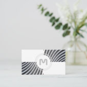 モノグラムエレガントアーキテクチャ2トーンタイル 名刺 (スタンド正面)