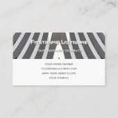 モノグラムエレガントアーキテクチャ2トーンタイル 名刺 (裏面)