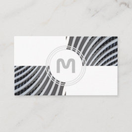 モノグラムエレガントアーキテクチャ2トーンタイル 名刺