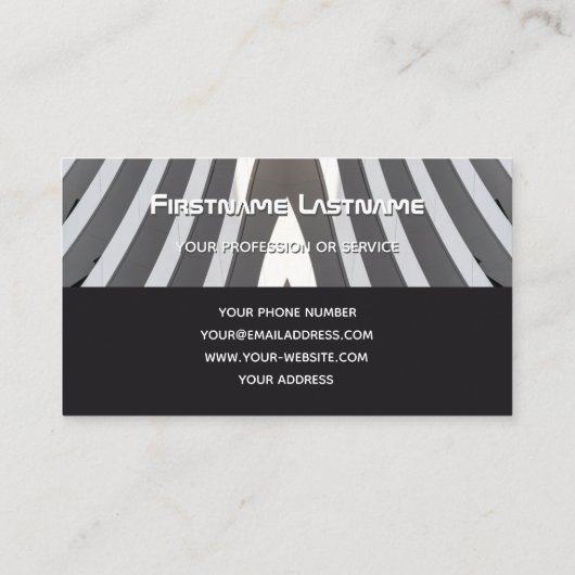 モノグラムエレガントアーキテクチャ2トーンタイル 名刺 (裏面)