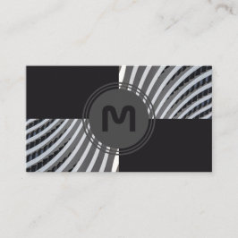 モノグラムエレガントアーキテクチャ2トーンタイル 名刺