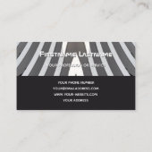 モノグラムエレガントアーキテクチャ2トーンタイル 名刺 (裏面)