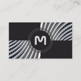モノグラムエレガントアーキテクチャ2トーンタイル 名刺