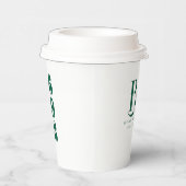 モノグラムエレガントイニシャルウェディングシャワーパーティー 紙コップ (右)