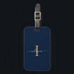 モノグラムエレガントイニシャルスクリプト名トラベル ラゲッジタグ<br><div class="desc">独自のを作カスタム成しパーソナライズされたてモノグラムイニシャルスクリプト名差出人住所荷物タグ完全にクリックの"パーソナライズ"ボタン。「it」ボタカスタマイズンを使用して、文字のスタイルと配置をさらに再配置し、フォーマットする。</div>