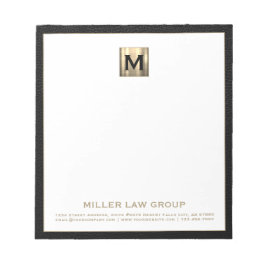 モノグラムエレガントイニシャルロゴ ノートパッド