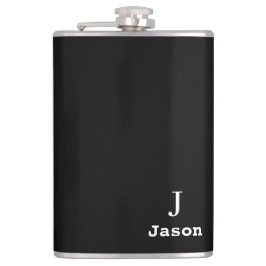 モノグラムエレガントイニシャル名ブパーソナライズされたラック フラスク