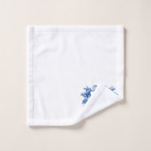 モノグラムエレガントインドルフィンカルトゥーシュテンプレート バスタオルセット (ウォッシュタオル)