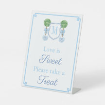 モノグラムエレガントウェディングシャワー優先テーブル